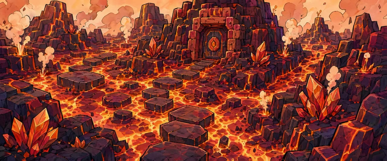 Establishing plate for Embercrust Lava