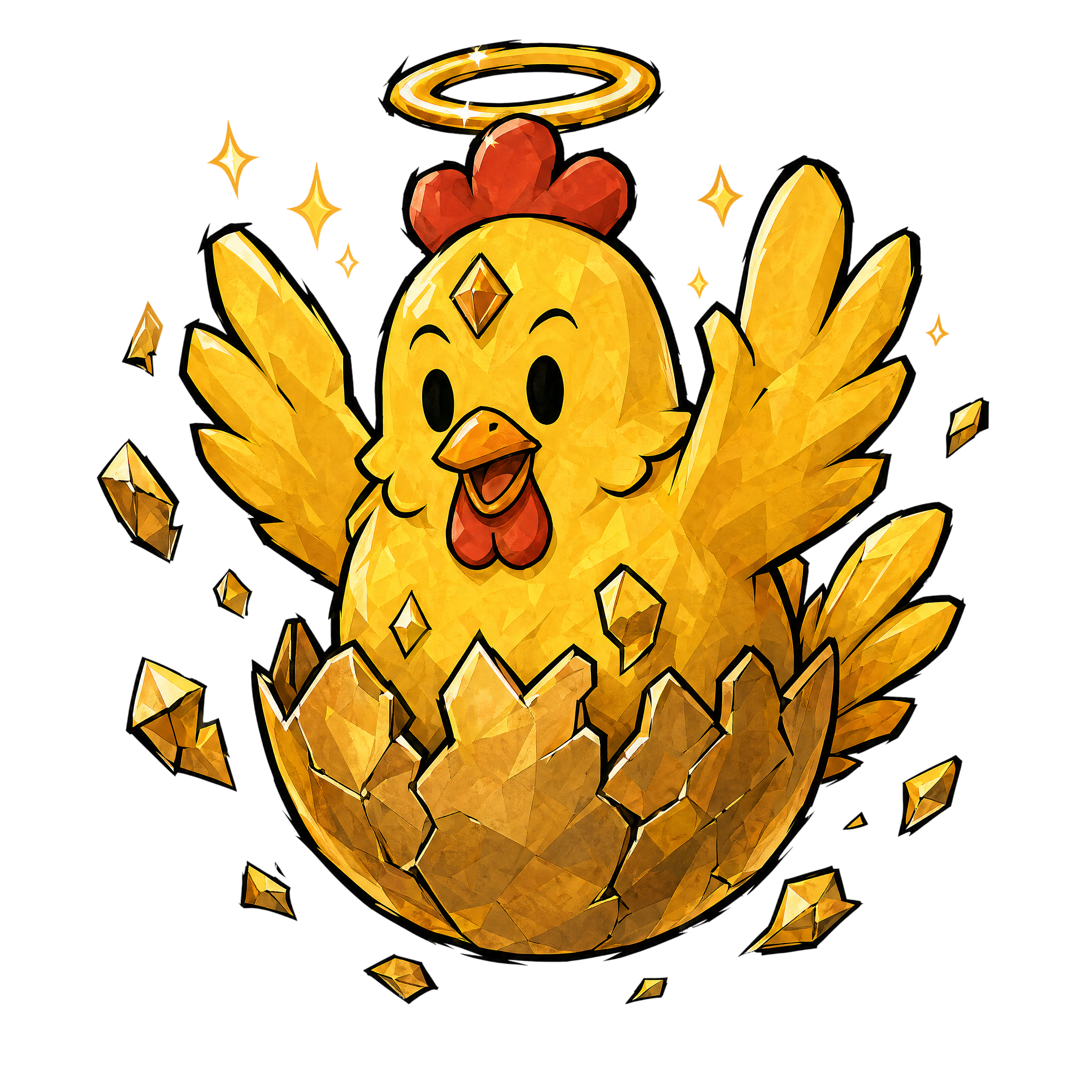 The Golden Egg hatching