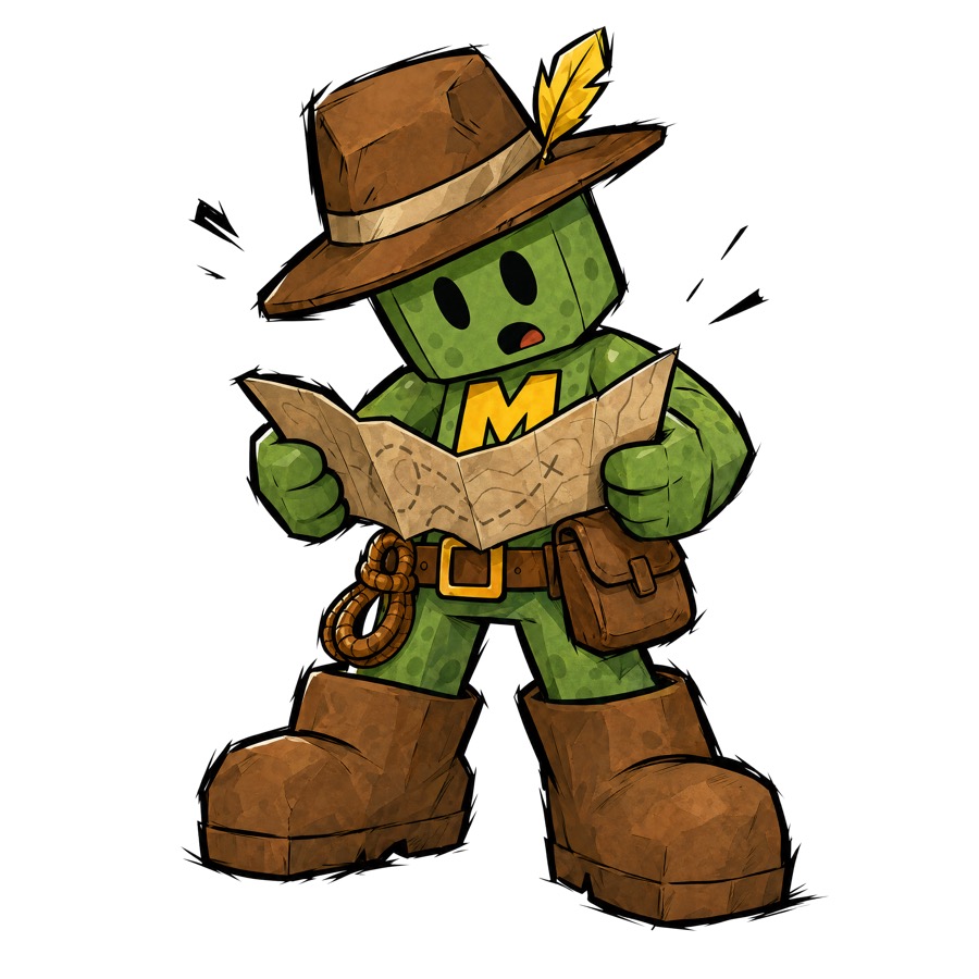 Minemo reading a living Tessara map before the Vaultstorm run